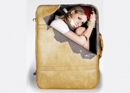 箱包贴纸 把“空姐”装进行李箱，是时尚创意还是审美跑偏？